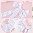 thumbnail image 4 of Detachable Satin Bow for Dress White Bridal Dress Back Bowknot for Bride Party Special Occasion 82x36x1.8cm DIY, 4 of 6