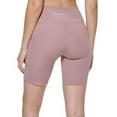 thumbnail image 3 of Calvin Klein Performance Womens High Waisted Bike Shorts Hyacinth L, 3 of 6