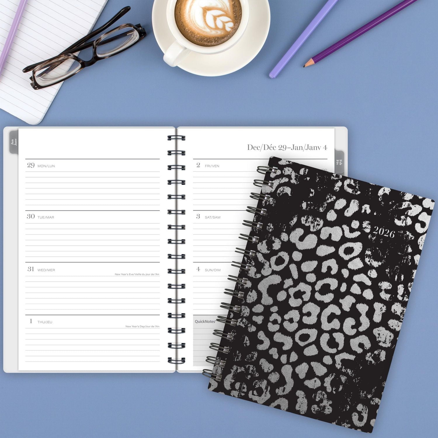 2026 Cambridge® Night Cat Small Weekly Planner