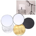 thumbnail image 4 of Gold Silver White Black Reflector, 110cm 5 In 1 Light Reflector Lightweight  For Portrait Photography For Indoor For Outdoor, 4 of 8
