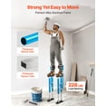 thumbnail image 5 of VEVOR Drywall Stilts, 24.2–40.3 Inch Adjustable Aluminum Painter Stilts, 228 lbs Load Capacity, Non-Slip Rubber Feet, Dual Spring Shock Absorption, Comfortable Leg Straps for Painting,Decoration,Blue, 5 of 9