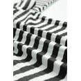 thumbnail image 6 of Plusashion Elegant Black Striped Knit Long Sleeve Tee - High Neck, Fashion Staple, 6 of 8