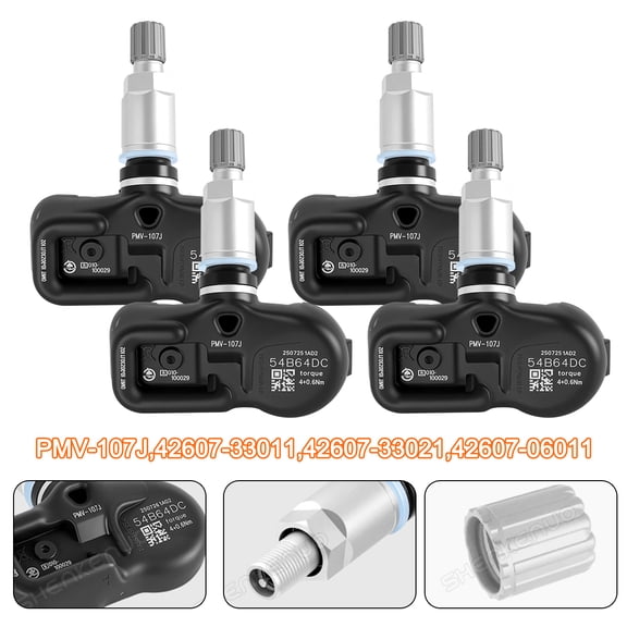 4PCS TPMS 42607-33021 PMV-107J For Lexus Tacoma Tire Pressure Sensor