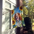 thumbnail image 2 of Welsh Springer Spaniel in Sunflowers House Flag, 2 of 5