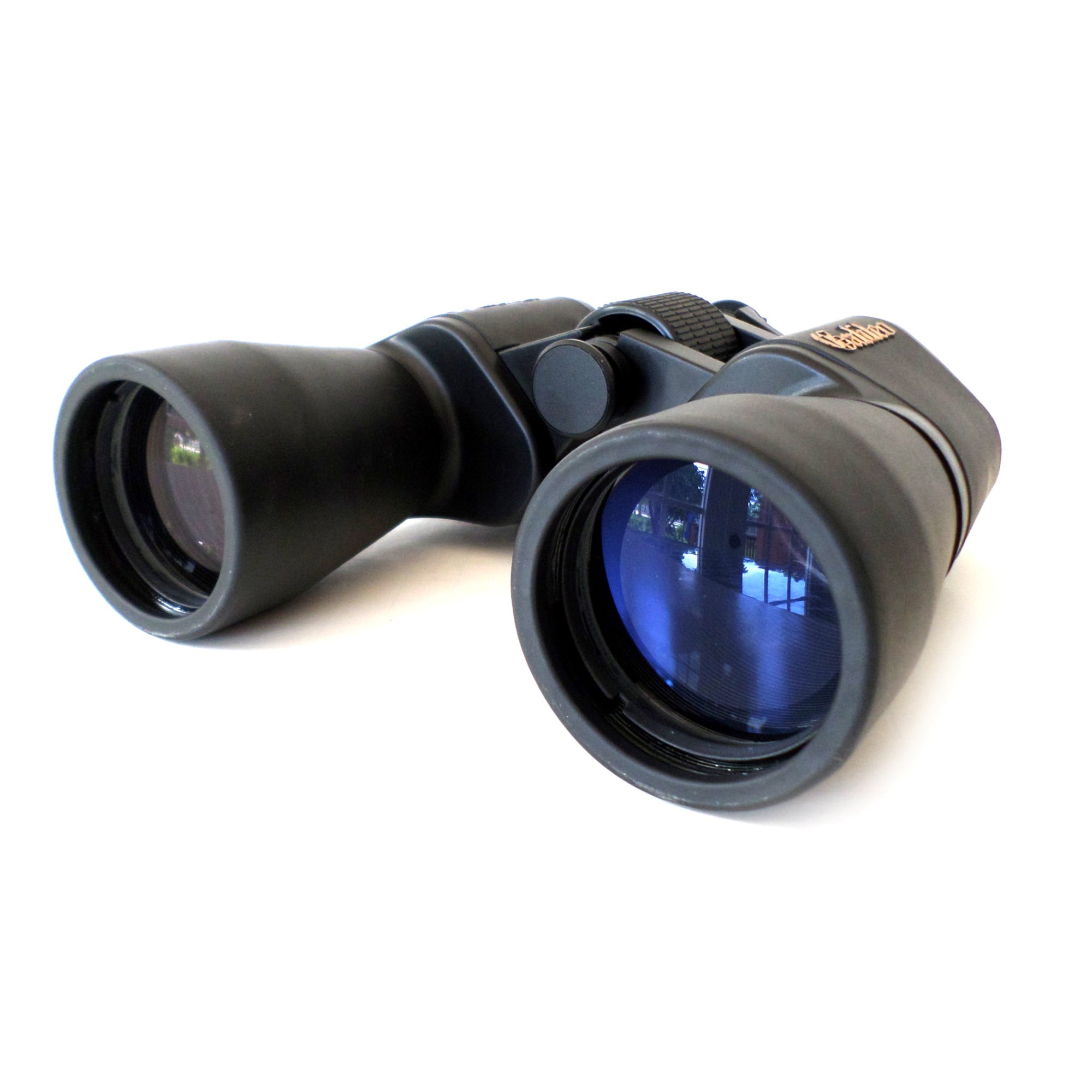 Galileo 8 Power Birding Binocular with 40mm lenses for wide field of view. Embossed logo, Rubber armoring, Tripod port and Shoulder Case.