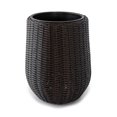 thumbnail image 1 of Rolland Large Rattan Planter Dark Brown, 20.5", 1 of 7