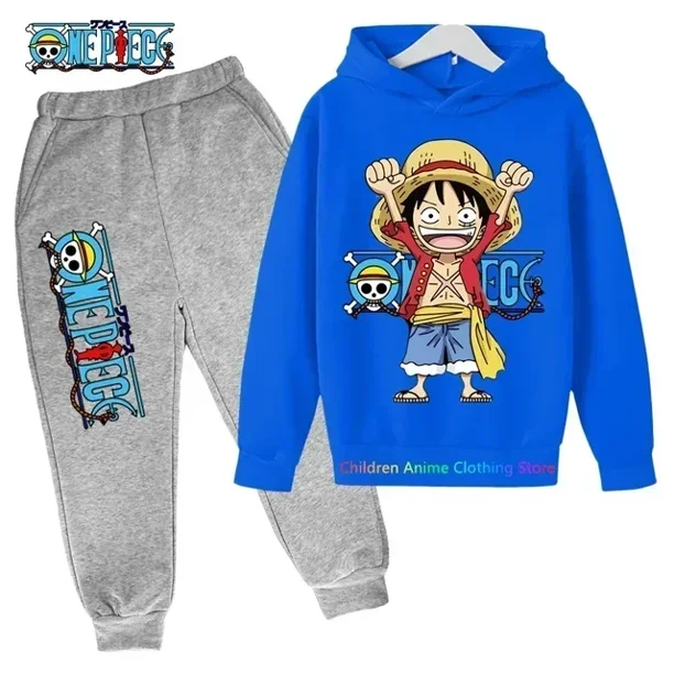 Sudadera con capucha de Anime de una pieza para niños, jersey de Luffy, sudadera con capucha de gran tamaño, abrigo de Hip Hop, ropa para niños, novedad