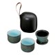 thumbnail image 1 of de teteras de cerámica , bolsa protectora portátil de cerámica, vajilla, de té, taza de té, de té para Picnic, Ca Versión Doble Verde mayimx Teteras de cerámica, 1 of 6