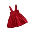 thumbnail image 3 of Dewadbow Baby Girls Toddler Kid Summer Sundress Bowknot Short Mini Vest Dress Outfit 0-3Y, 3 of 5