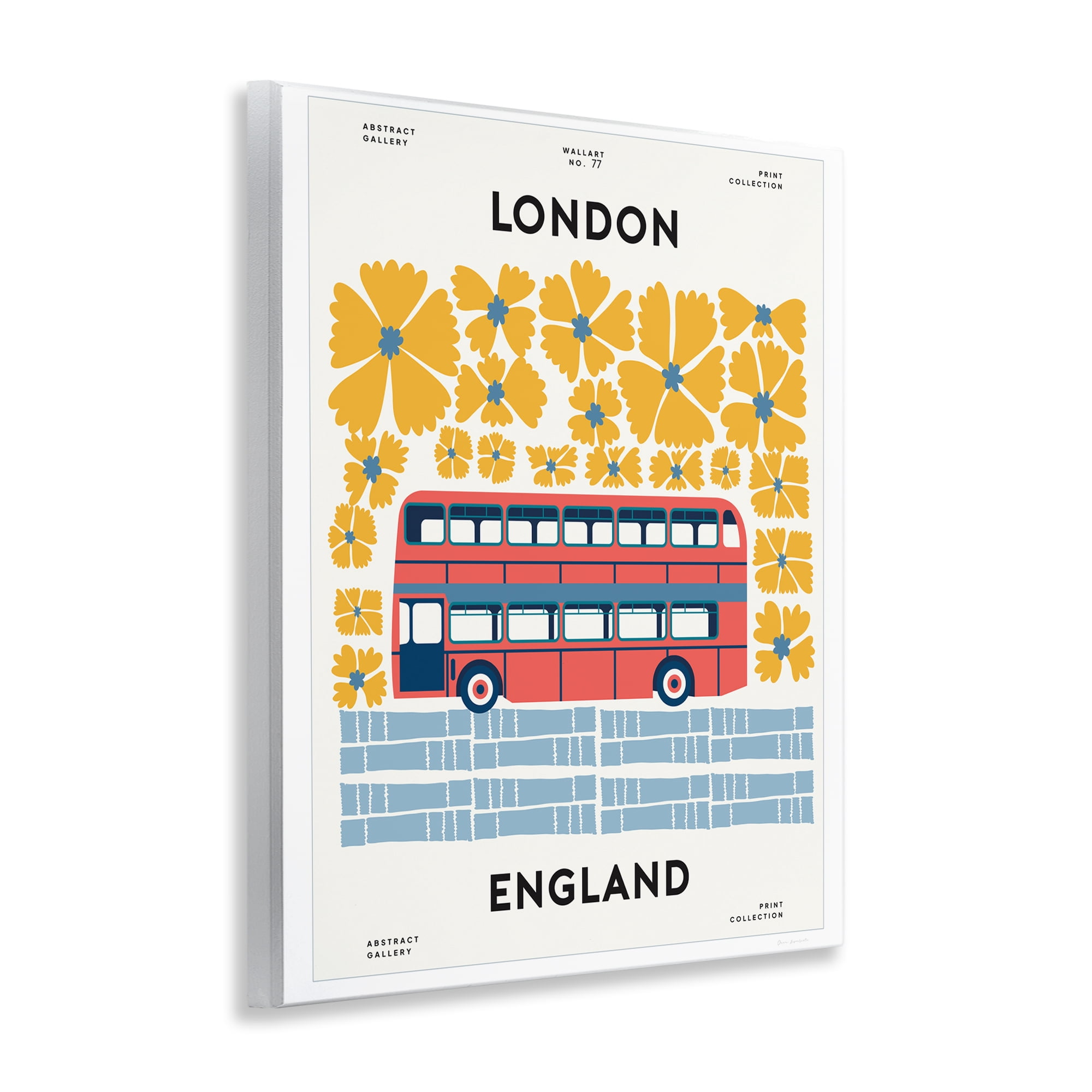 Stupell Industries Groovy London Bus Wall Plaque Art, design by Omar Escalante