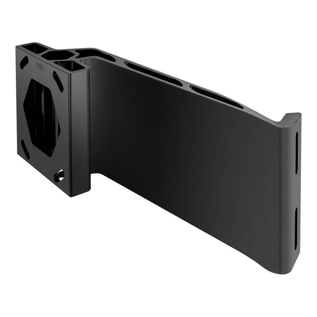 Minn Kota Boat Anchor System Mounting Bracket 1810385 Raptor; Jack Plate Port Side Mount; Mounts Minn Kota Raptor Shallow Water Anchor; 6 Inch Rise And 8 Inch Setback; Powder Coated; Black; Aluminum
