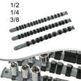 thumbnail image 4 of 3pcs Socket Storage Rack Socket Organizer Tray 350mm Socket Rail 1/4 3/8 1/2in, 4 of 7