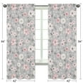 thumbnail image 5 of Watercolor Floral Grey Semi-Sheer Curtain Panels (Set of 2) by Sweet Jojo Designs, 5 of 5