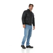 Mens MA-1 Flight Bomber Pilot Jacket-MA1-Blk-XXL