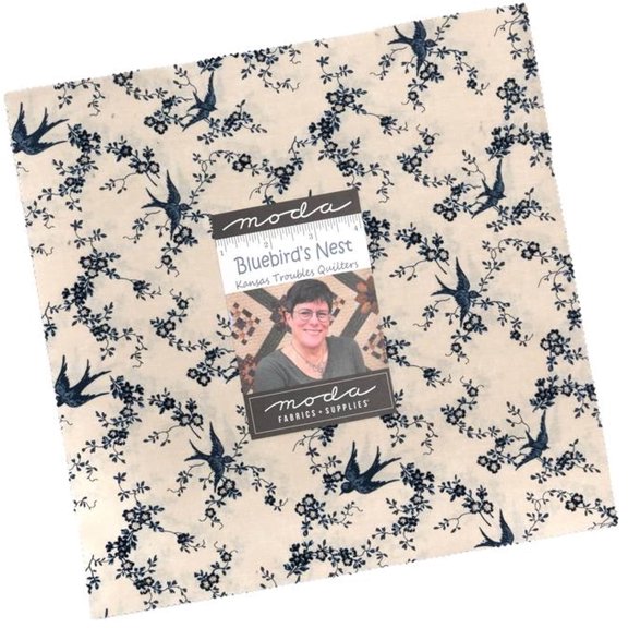 Moda - Bluebirds Nest Layer Cake by Kansas Troubles Quilters 42 pcs