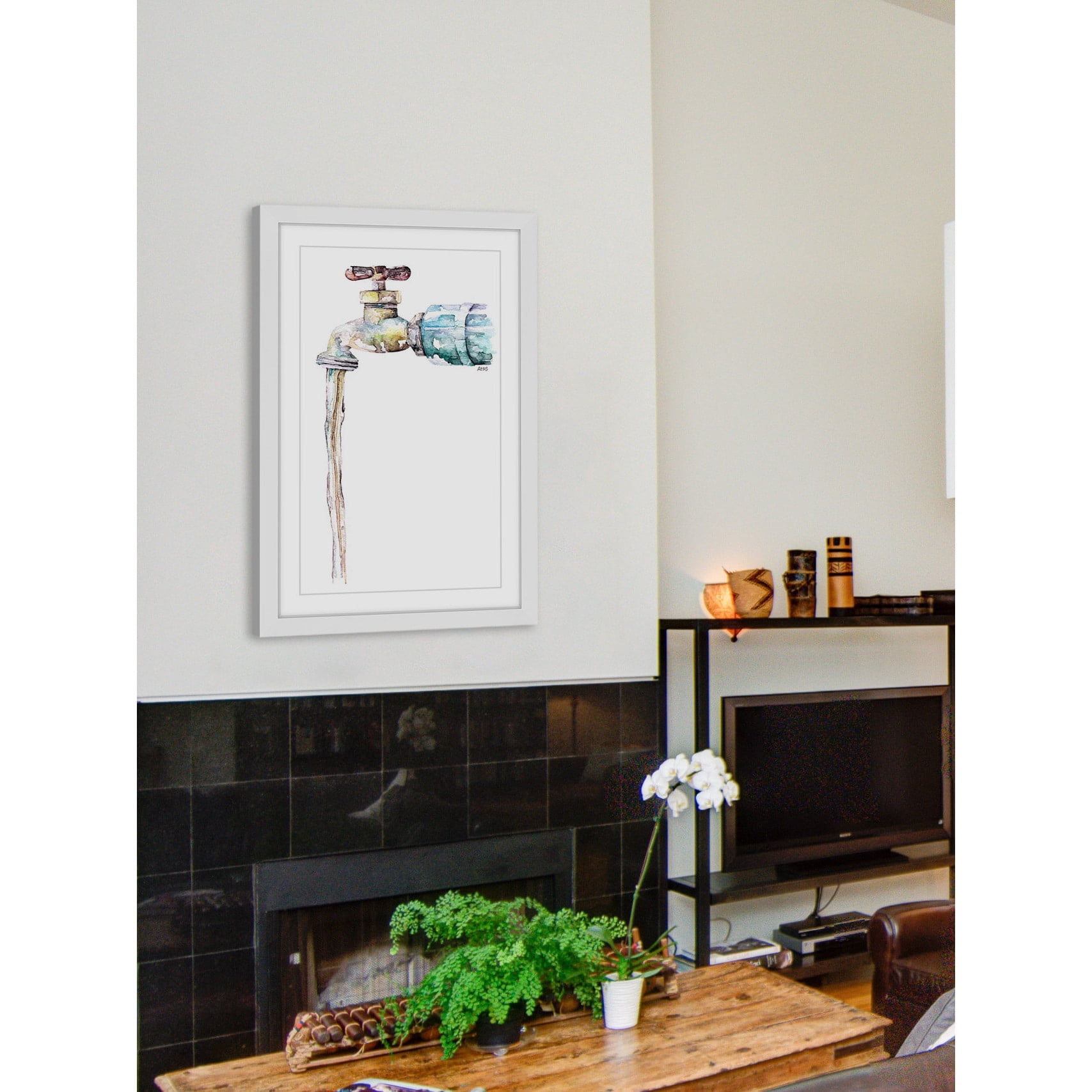 Marmont Hill "Garden Spigot" by Rachel Byler Framed Painting Print