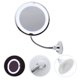 thumbnail image 4 of Espejo de maquillaje giratorio de 360 grados con aumento de 10x, ventosa y luz LED, 4 of 7