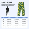 thumbnail image 2 of Mens Pajama Pants - Soft Sleep & Lounge Pants for Men, darkgreen Lemon leaves Cuteness Casual PJ Bottoms Pants with Pockets, 2 of 5