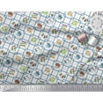 thumbnail image 3 of Soimoi Moss Georgette Fabric Thread Reel,Pin & Machine Sewing Print Fabric by Yard 42 Inch Wide, 3 of 3
