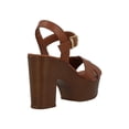 thumbnail image 2 of Zapatillas Milagros Mujer Vestir Tacon Ancho Ajustables cafe 24.5, 2 of 4