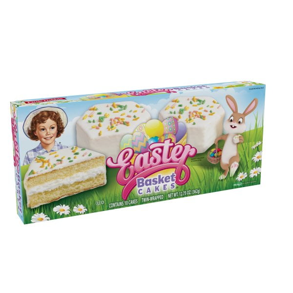 Little Debbie Family Pack Easter Basket Cakes Vanilla Snack Cakes, 12. ...