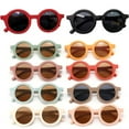 thumbnail image 2 of BJYX Lunettes de Soleil pour Enfants Lunettes de Protection UV400 Vintage Givrées Lunettes de Soleil de Rue Plage Cadeaux de Fête Lunettes de Soleil Tendance, 2 of 6