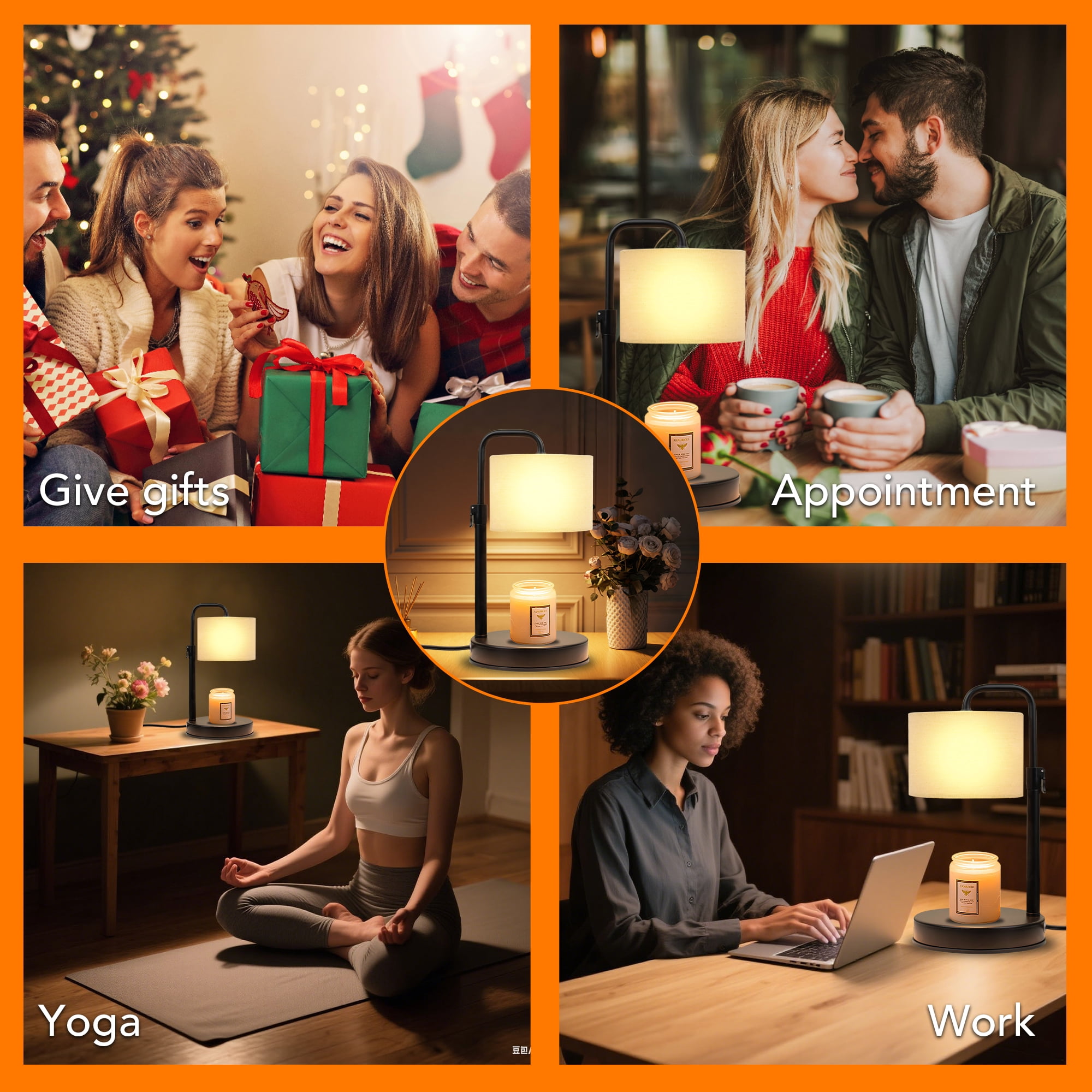 DAYBETTER Candle Warmer Lamp with Timer, Dimmable,Adjustable Height Wax Warmer Lamp with 2*50W Bulbs, House Warming Gifts for Mom Friend Bedroom Home Decor DAYBETTER Candle Warmer Lamp with Timer, Dimmable,Adjustable Height Wax Warmer Lamp with 2*50W Bulbs, House Warming Gifts for Mom Friend Bedroom Home Decor - Image 5