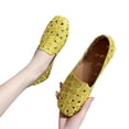 thumbnail image 7 of YHAJDS Closed Toe Flats for Women Solid Color Square Slip On Soft Loafers Casual Daily Work Shoes, 7 of 7
