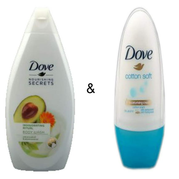 Body Wash Invigo Ritual 500 by Dove & Roll-on Stick Cotton Soft 50ml by Dove