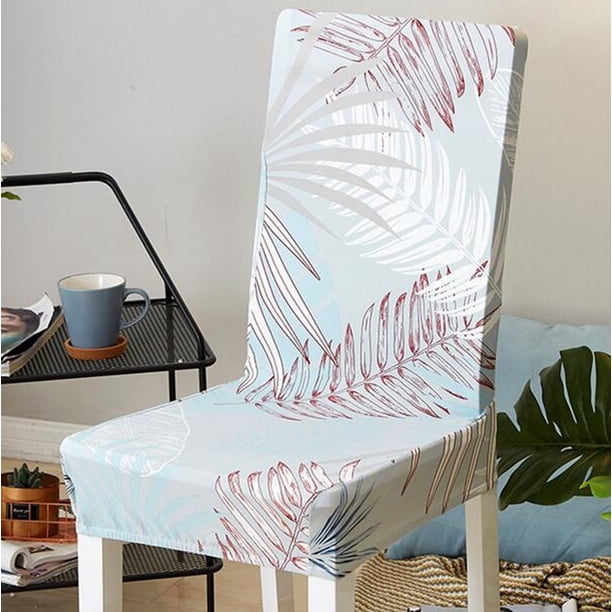 Short Dining Chair Covers Removable Washable Soft Spandex Fit Stretch