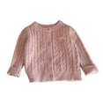thumbnail image 2 of Girls' Knit Cardigan Jacket Cozy Solid Knit Everyday Autumn Wear for Kids 2-8Years, 2 of 5