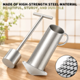 Sample Rocks Crusher Stainless Steel Heavy Duty Rock Pulverizer for Prospecting, Mining, and ...