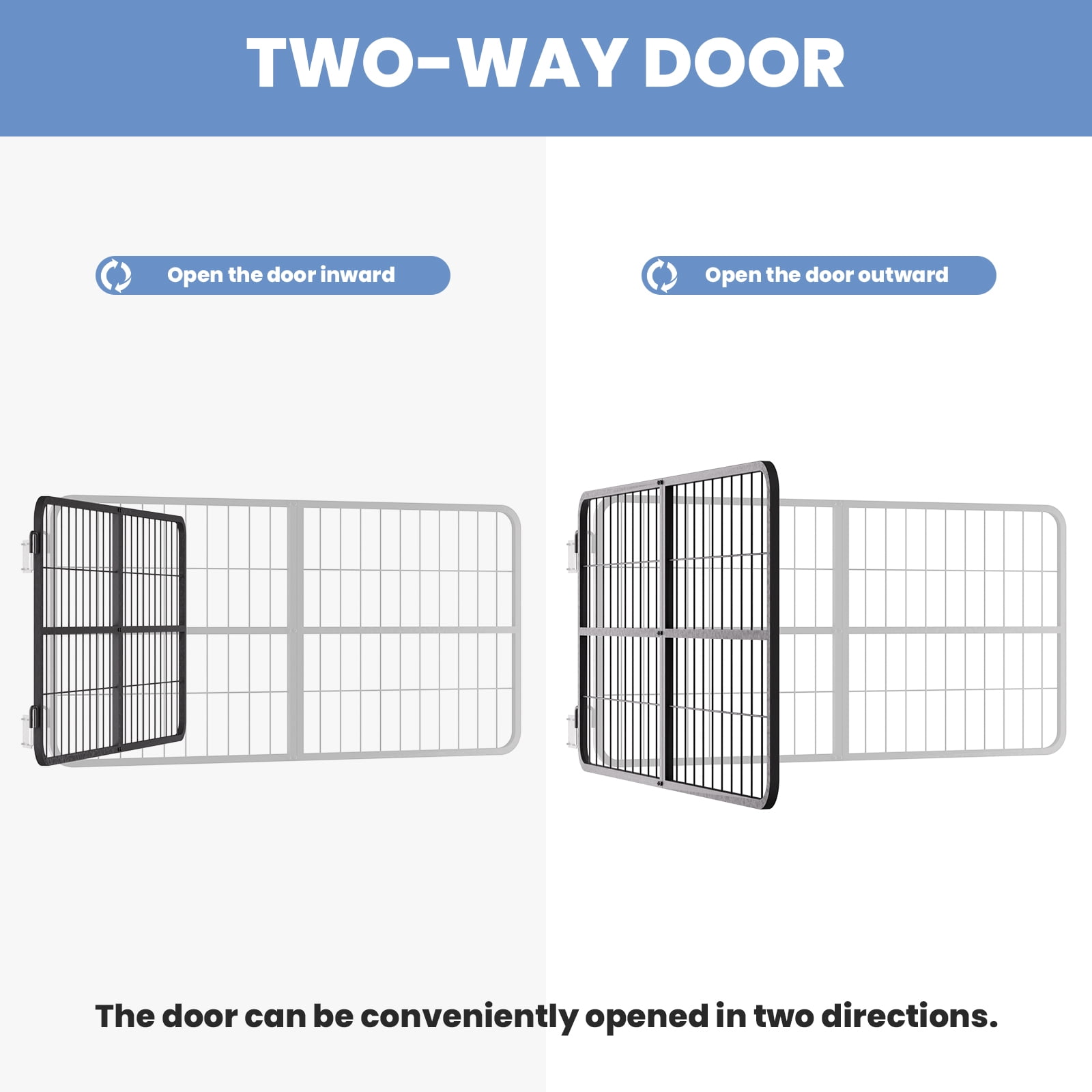 Horse Stall Front Gate, Hygienic Open Wire Mesh, Easy Clean Washable Surface, Horse Stall Gate, Heavy Duty Horse Stall Guard, For Mini Stall, Wash Rack, Aisle