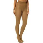 HUE Women's Super Opaque Tights with Control Top Dull Gold 1