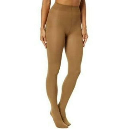 HUE Women's Super Opaque Tights with Control Top Dull Gold 1