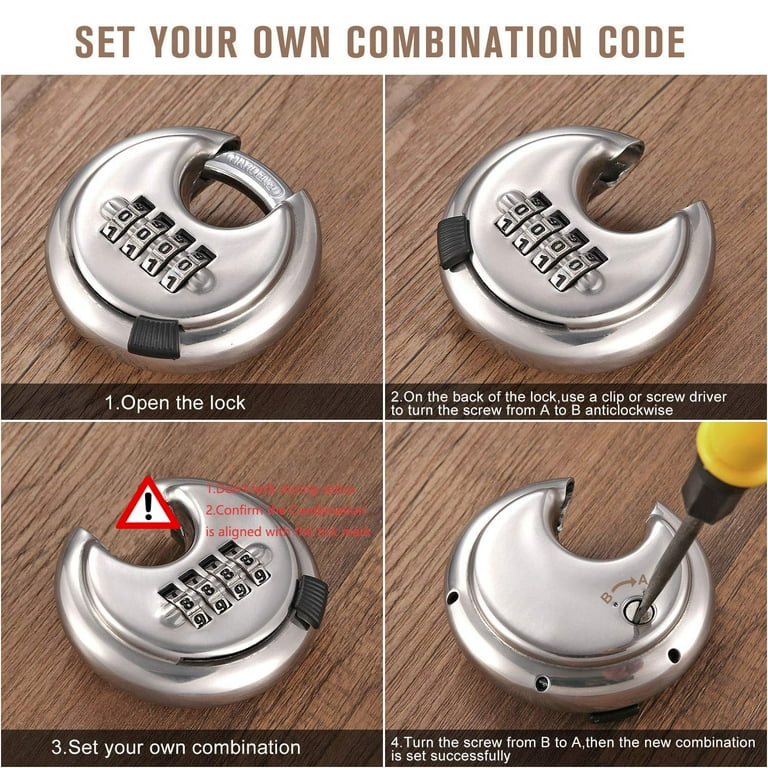 Unique Bargains Gym Locker Sports Bike 3-digit Small Combination Lock  Padlock : Target