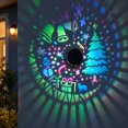 thumbnail image 3 of IFRINID Solar Wall Light, Outdoor Iron Christmas Decorative Light with Cutout Pattern, 600mAh Battery for Garden, Patio and Porch, 3 of 6