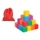 thumbnail image 3 of Cubos de madera coloridos sólidos, juguete de matemáticas para aprendizaje temprano, uso versátil, juguete educativo apilable para hacer rompecabezas 3 cm 30 piezas, 3 of 8