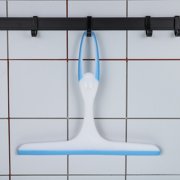 AOWOO 3 Pcs Multi-Purpose Squeegees for Shower, 10 inch Silicone Streak-Free Handheld Cleaner Squeegee with Hanging Hole, Squeegees for Bathroom, Kitchen, Glass Door, Window, Mirror
