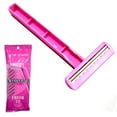 thumbnail image 6 of 2 Packs 20 Ct Women's Razors Disposable Twin Blade Hair Removal Shaver Pink, 6 of 7