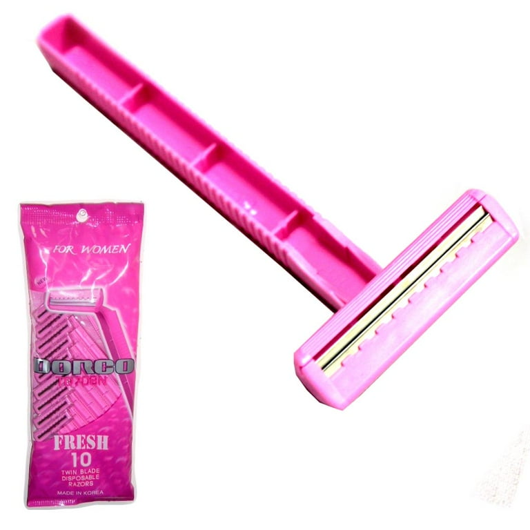 2 Packs 20 Ct Women's Razors Disposable Twin Blade Hair Removal