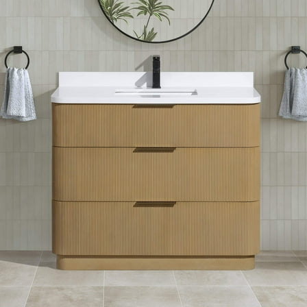 Calamigo 42" Bathroom Vanity Oak