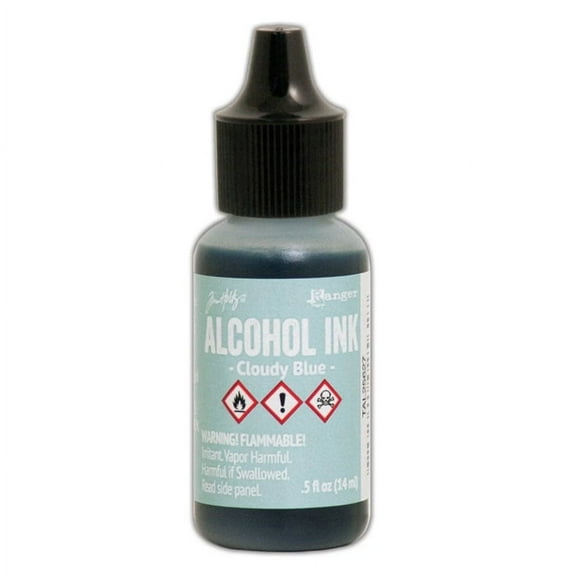 Alcohol Ink Light Cloudy Blue .5Oz Bottle Dye