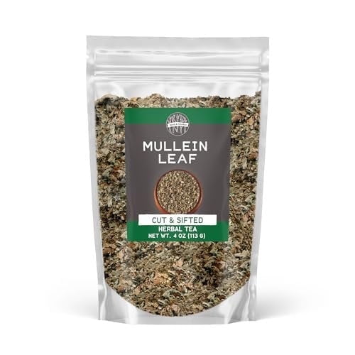 Birch & Meadow Mullein Leaf, Cut & Sifted, Herbal Tea, Mild Flavor 4 Ounce