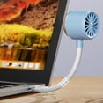 thumbnail image 4 of USB Fan With LED Light 2 In1 Suitable For Camping And Fishing Power Small Cooling Fan, 4 of 8