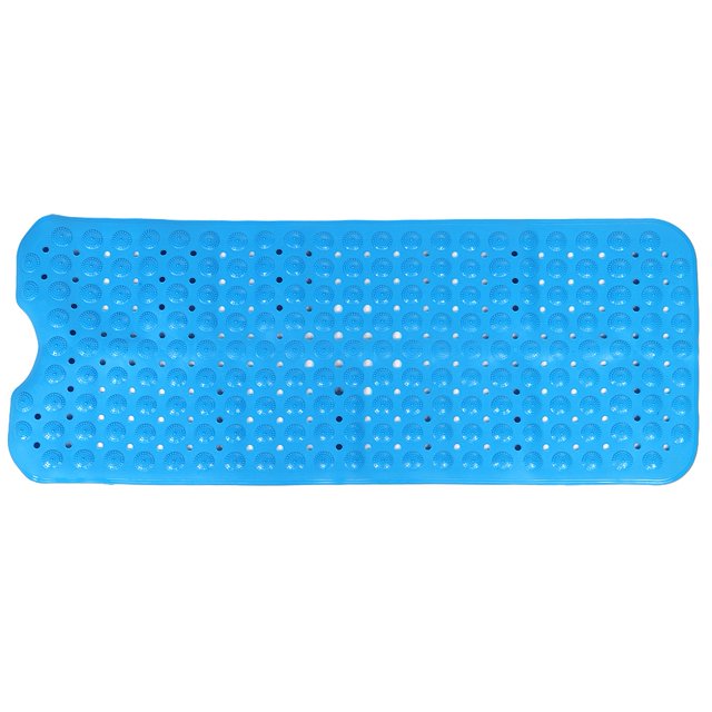 Alfombra antideslizante absorbente de agua, alfombra para baño, cocina, bañera de PVC, alfombra (azul)