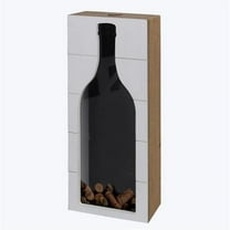 Youngs 15.75 in. Wood Wine Bottle Cork Holder