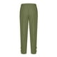 thumbnail image 4 of Pantalones de lino para hombre, largos, con cordón, bolsillos, cinturón elástico, rectos, lisos, para hombre, 4 of 5