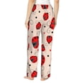 thumbnail image 3 of Daiia Red Ladybug Women's Sleep Pant with Pockets and Drawstring,Pajama Pants-XX-Large, 3 of 9