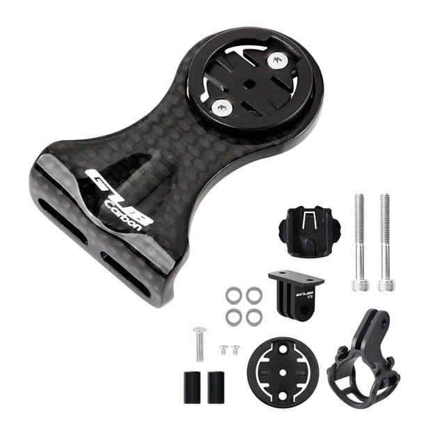 Soporte para instrumentos de bicicleta GUB Soporte de montaje para ordenador de bicicleta de ciclismo Soporte de velocímetro de bicicleta de fibra de carbono delantero para Garmin/Bryton/Cateye con a